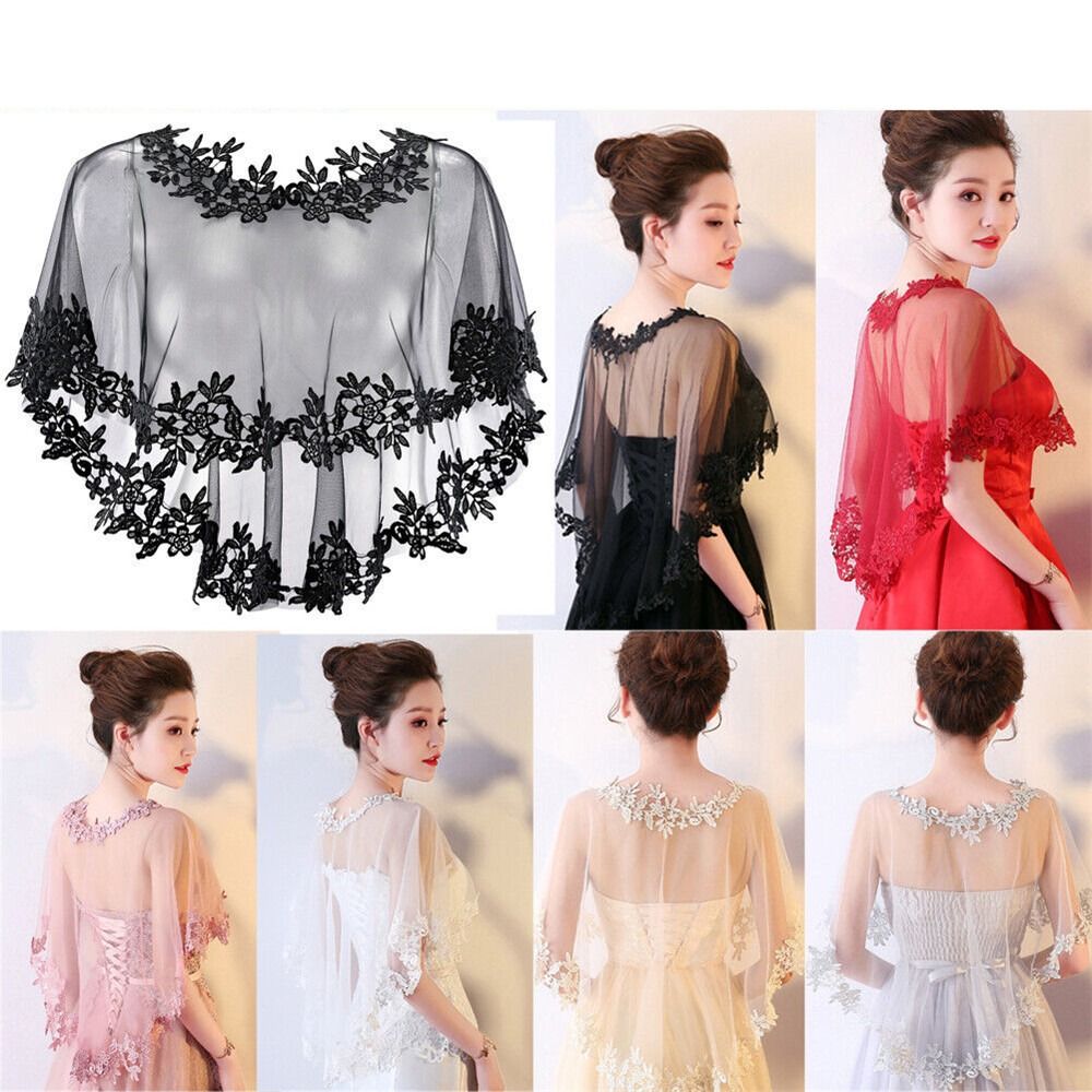 Stole Wedding Shawl - Mode Spitze Kurzarm Shrug Braut Hochzeit