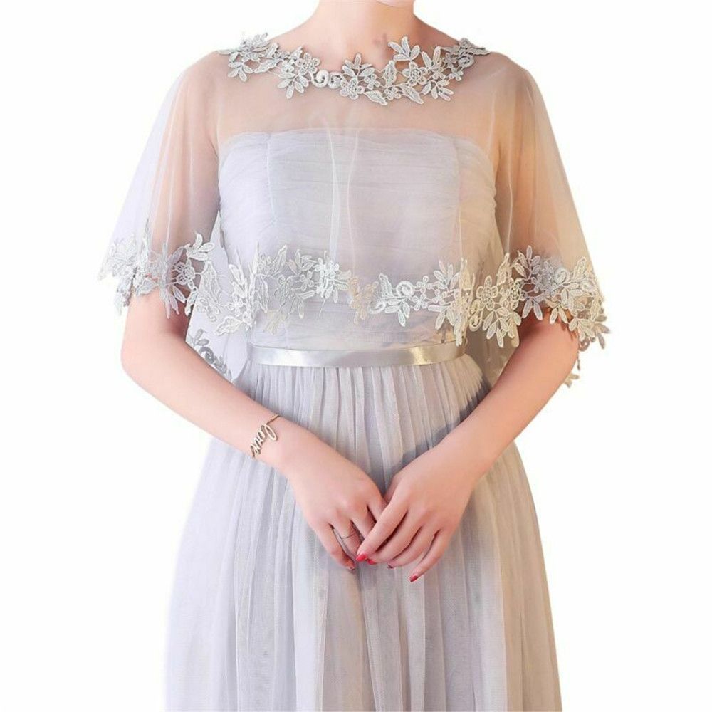 Stole Wedding Shawl - Modischer Lässiger Braut-Hochzeitsumhang Abendkleid-Schal Spitzen-Schal Elegant