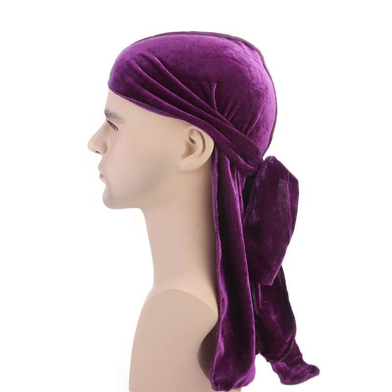 Bandana Doo Rag - Neue Luxus männer Samt Durags Bandana
