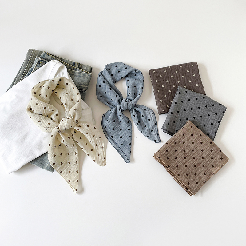 Bandana Cotton - Neuer Einfarbiger Baumwoll-Leinen-ähnlicher Quadratischer Schal für