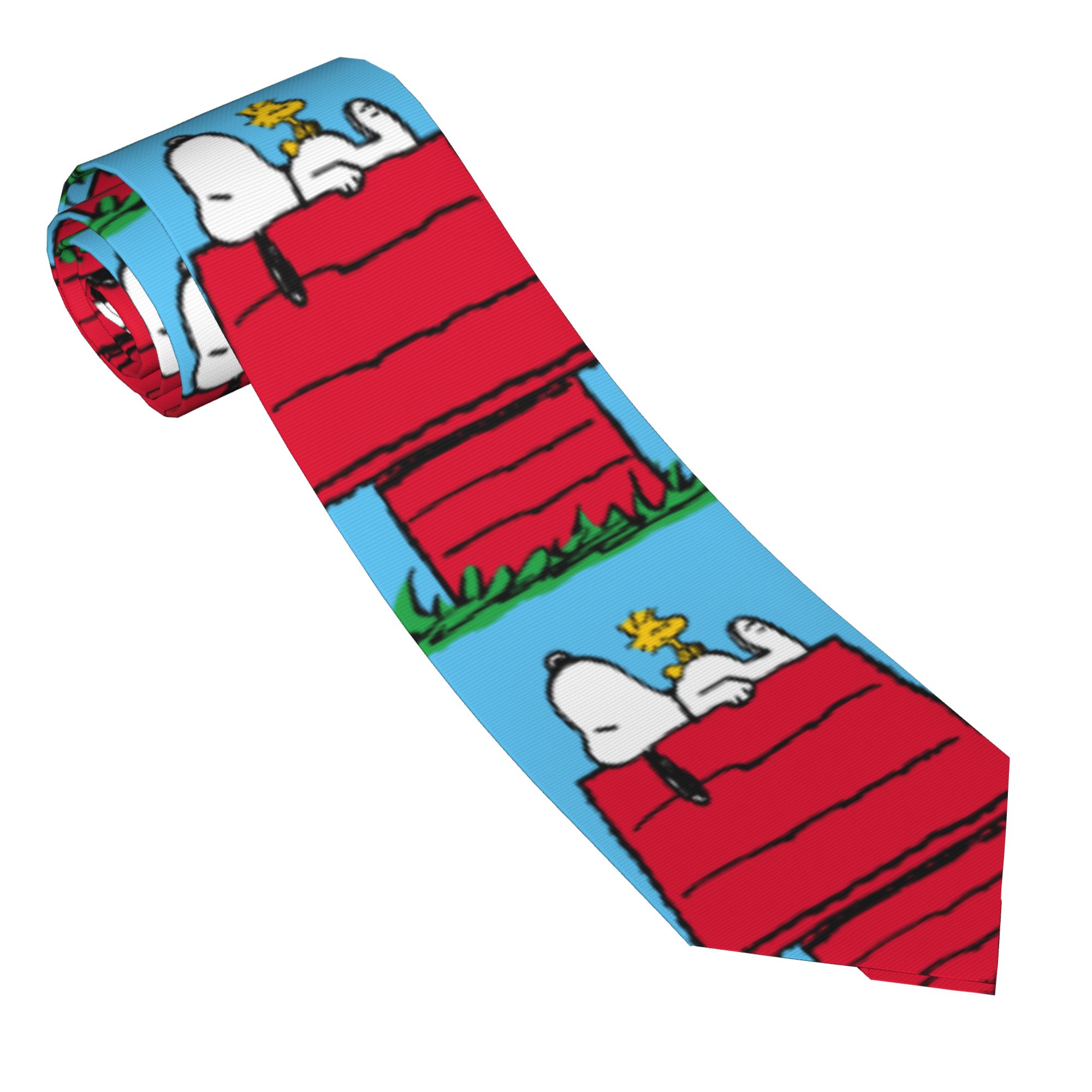 Skinny Tie Men - Krawatten Snoopy Woodstock Doghouse Unisex Skinny