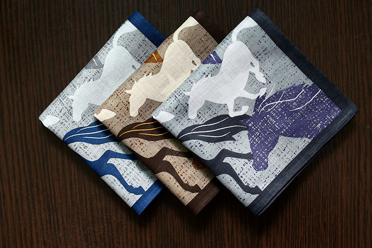 Handkerchief Cotton Men - Gute qualität Japan Baumwolle taschentücher, Pferde