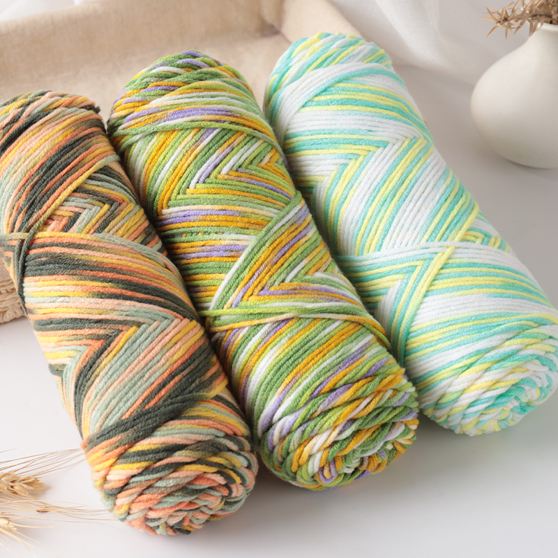 Woven Scarf Blanket - 300 g Halo-gefärbter, 5-strängiger, gefärbter, selbstgewebter