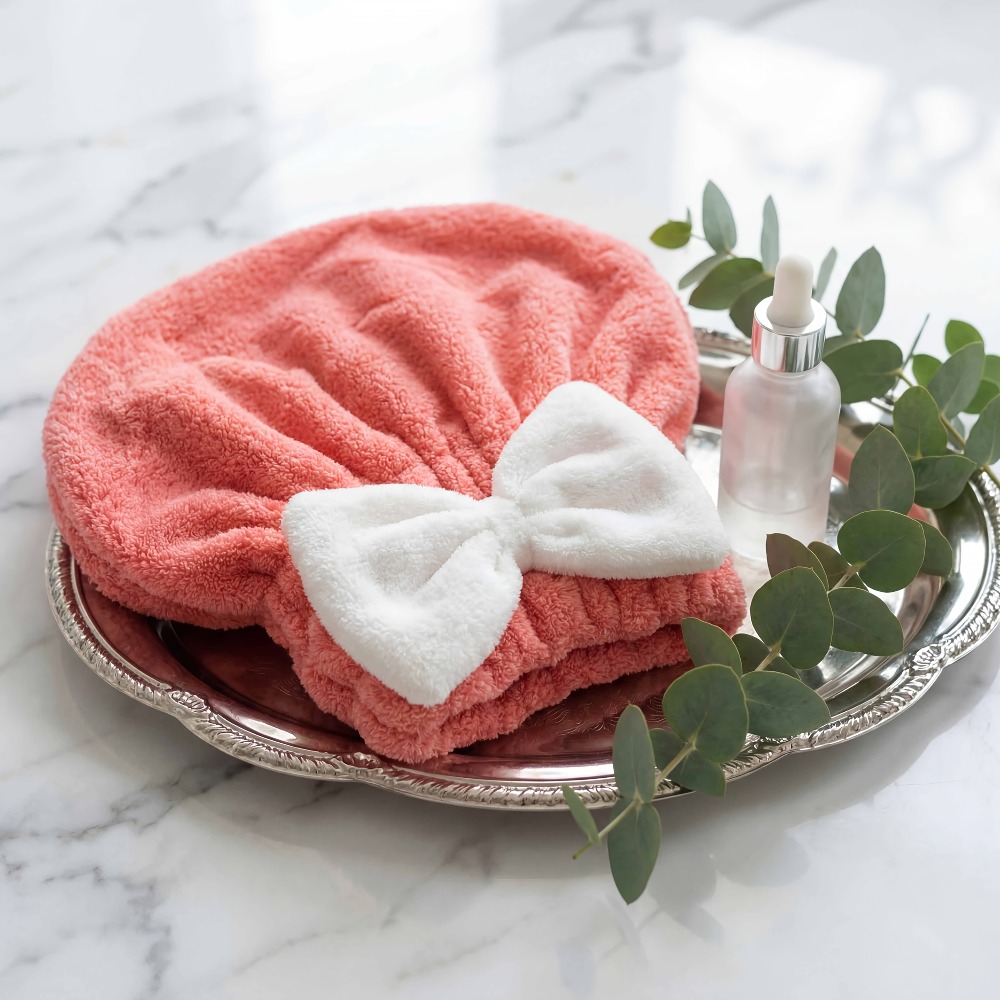 Head Wrap Turban - Mikrofaser-Haartrockentuch, Schnelltrocknender Haarhandtuch-Wrap, Superabsorbierender Haarturban mit