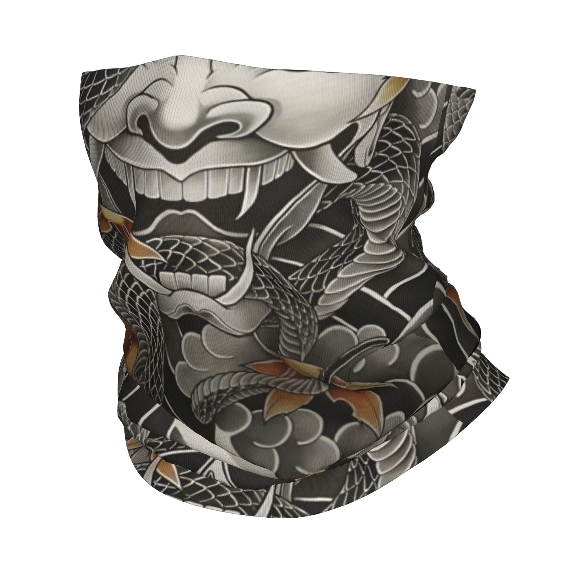 Neck Warmer Tube - Benutzerdefinierte Samurai Oni Dämon Bandana Halswärmer