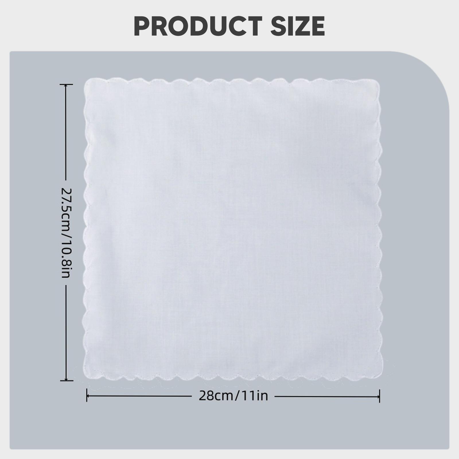 Handkerchief Cotton Men - 6x Baumwoll-Taschentücher für Herren, Anzug-Taschentücher für