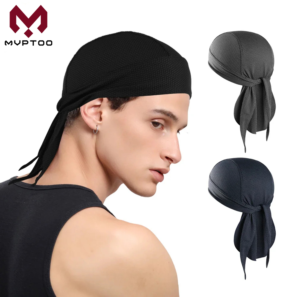 Bandana Doo Rag - Schnelltrocknende Kühlende Bandanas, Sonnenschutz-Kopftücher, Sommer-Mützen, Sport-Laufmützen,