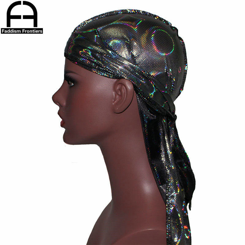 Bandana Doo Rag - Neuen männer Bunte Sparkly Seidige Durags