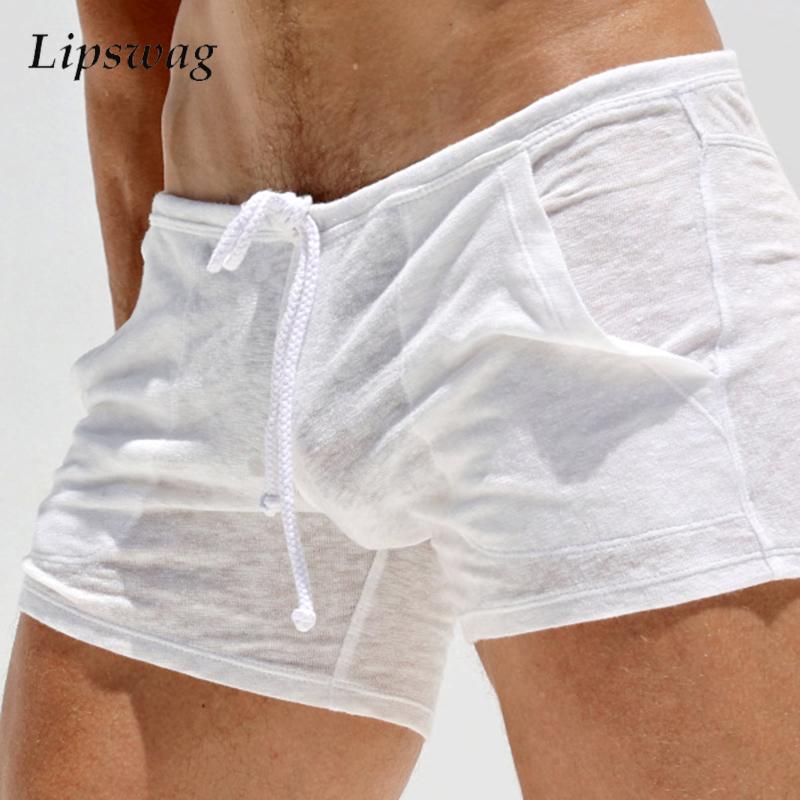 Skinny Tie Men - Weiche Atmungsaktive Pyjamas Herren Shorts Sommer