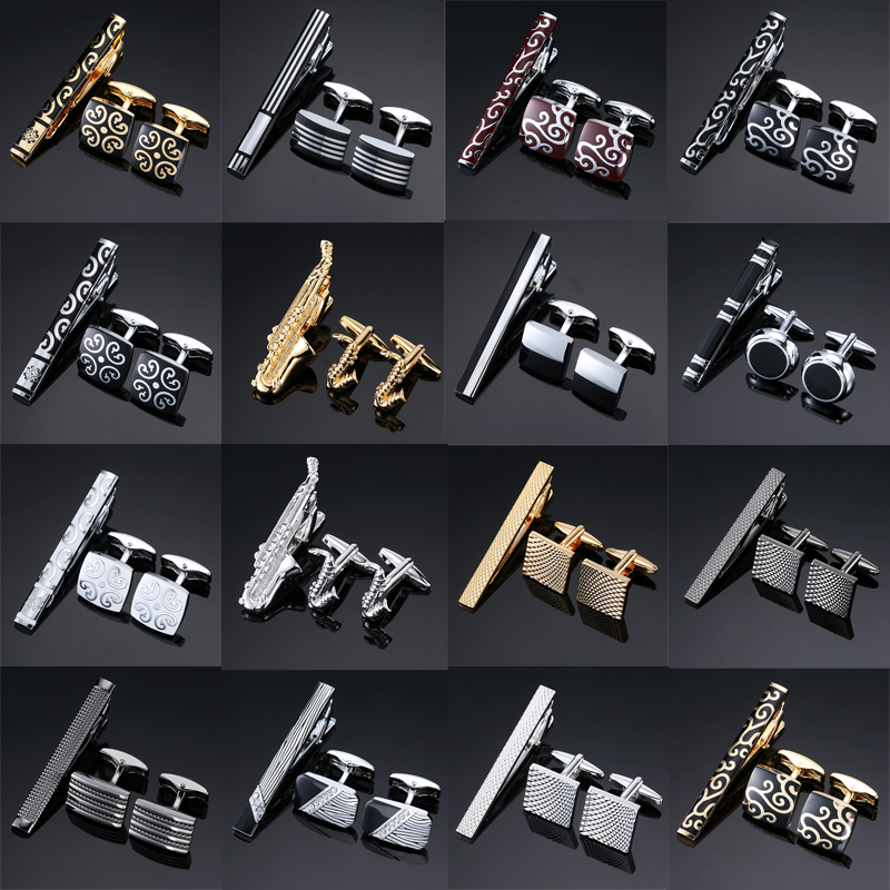 Tie Bar Set Gift - Hochwertige Manschettenknöpfe, Krawattenklammer für Krawattennadel als