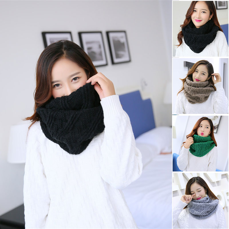 Infinity Scarf Knit - Unisex Winter Soft Grobstrick Circle Loop