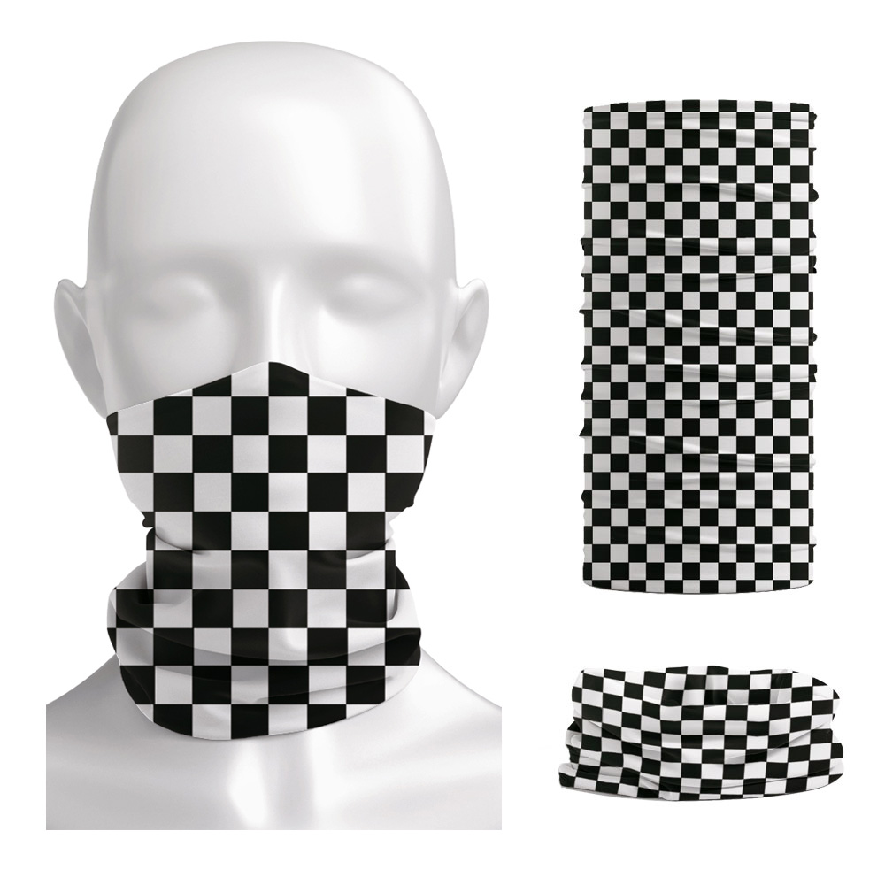 Neck Warmer Tube - Kariertes Ska-bedrucktes Stirnband, Halswärmer, Gamasche, Unisex,