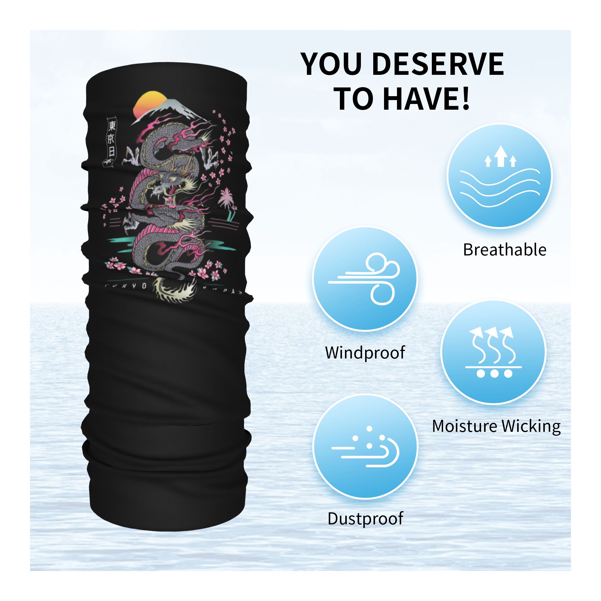 Maßgefertigtes Tokyo Japan Dra – Neck Warmer Tube Bewertung und Preis