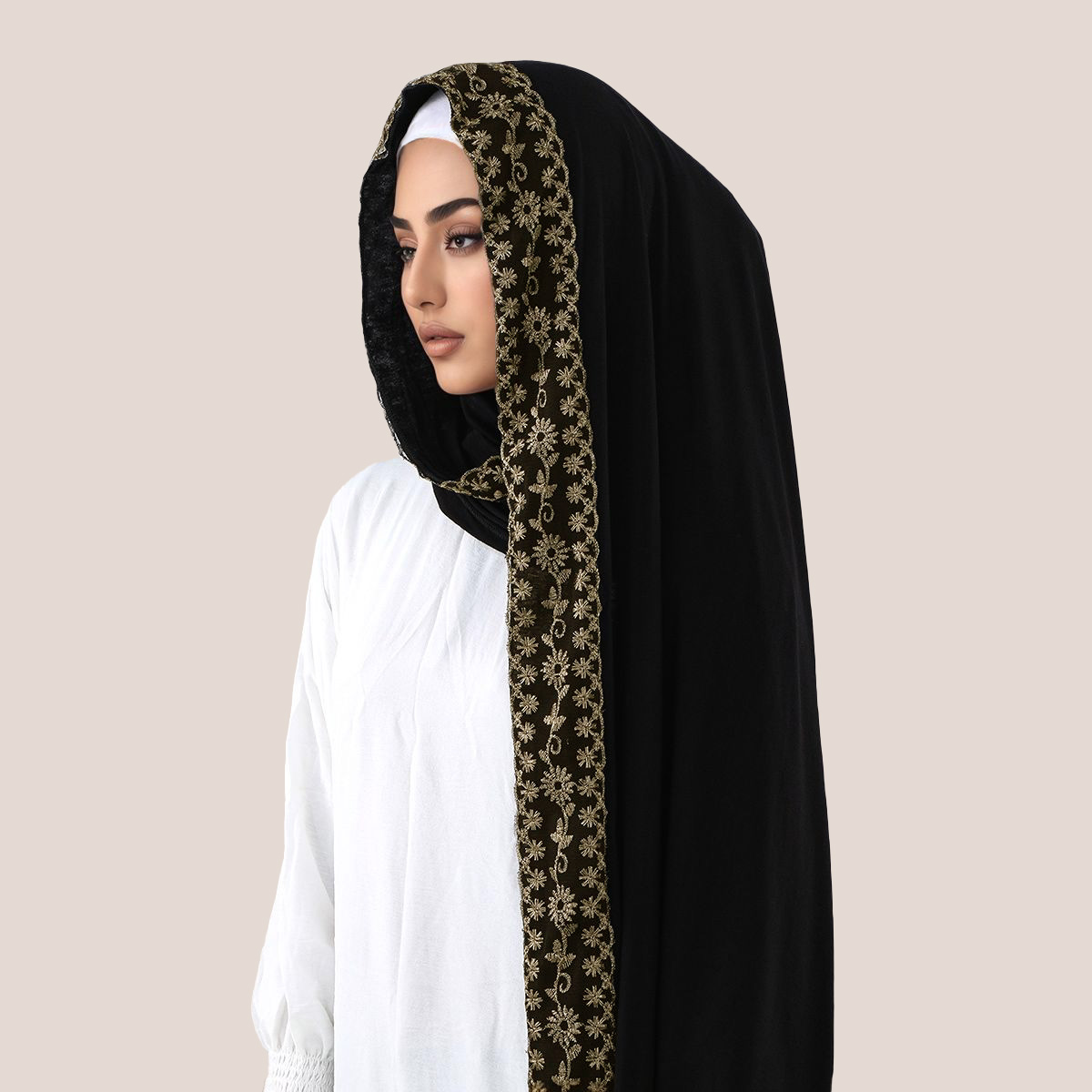 Spitze Stickerei Baumwolle Jer – Head Wrap Turban Bewertung und Preis