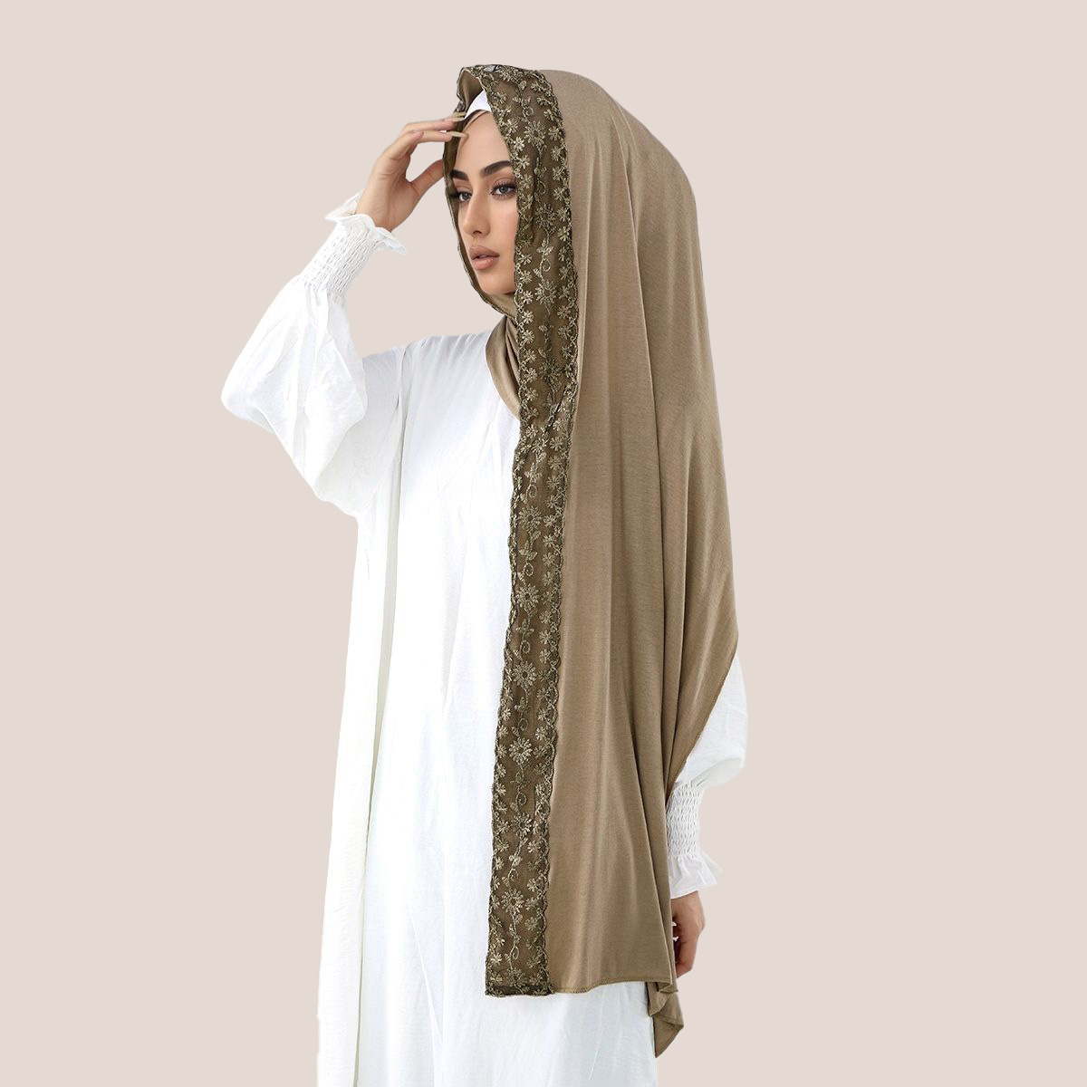 Spitze Stickerei Baumwolle Jer – Head Wrap Turban Bewertung und Preis