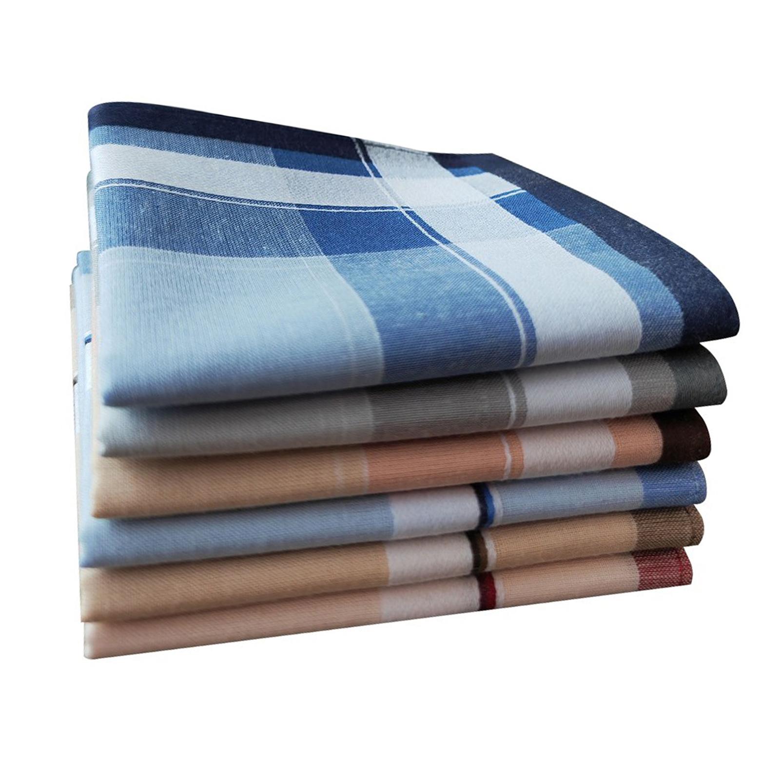 6 Stück Baumwoll-Herrentaschen – Handkerchief Cotton Men Bewertung und Preis