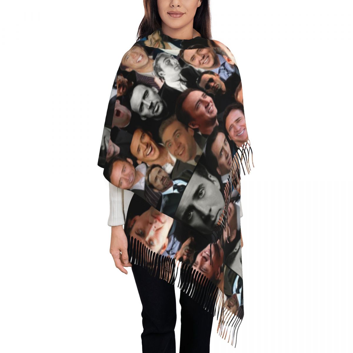 Nicolas Cage Collage Schal Wra – Pashmina Wrap Large Bewertung und Preis
