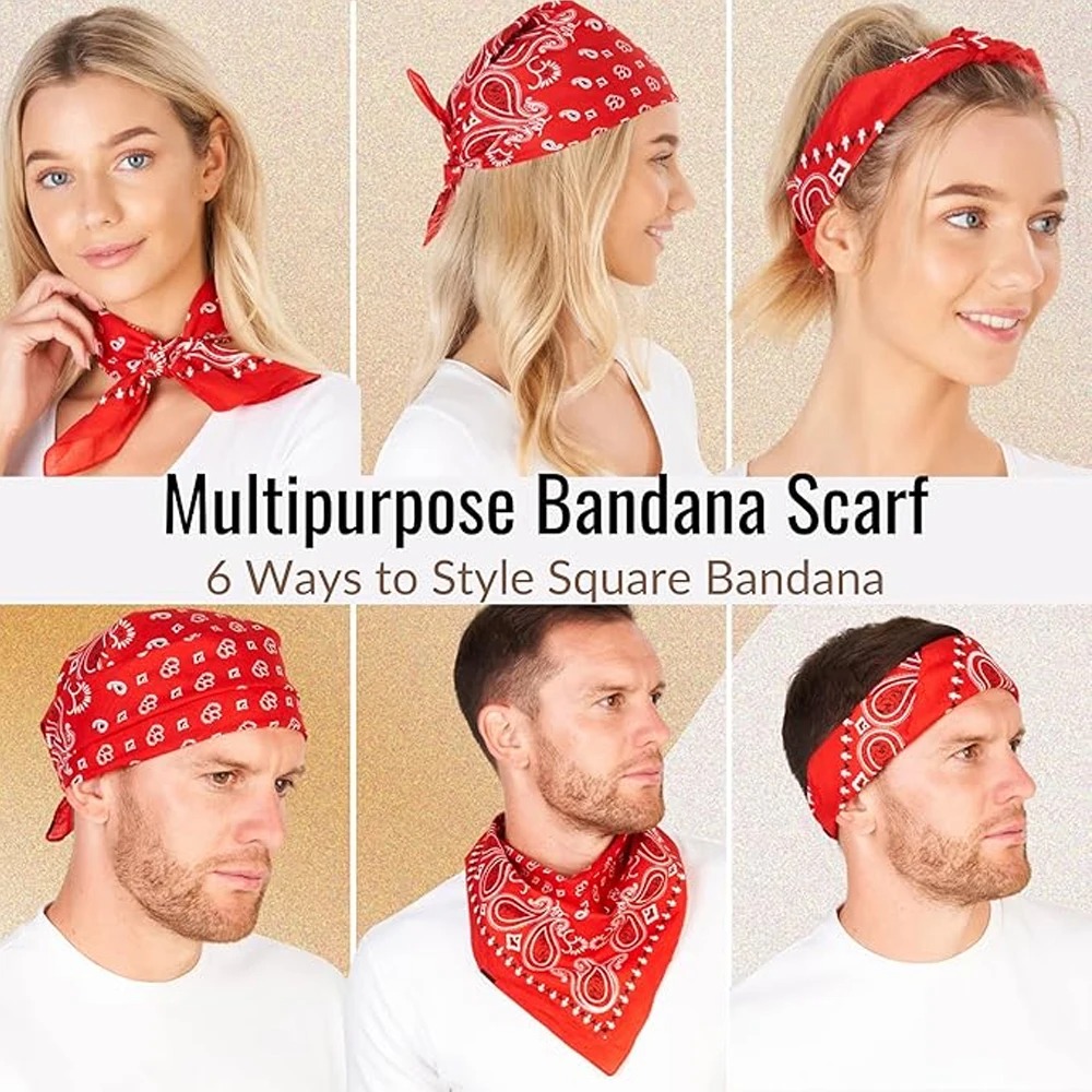 Unisex Bandana Haarband für Mä – Handkerchief Cotton Men Bewertung und Preis