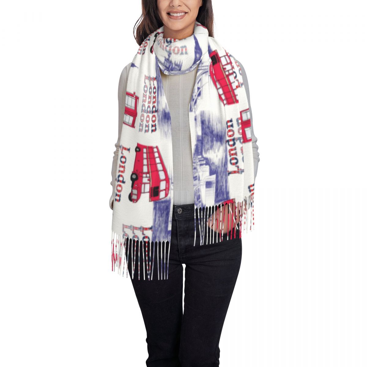 London England Scenes Tücher W – Pashmina Wrap Large Bewertung und Preis
