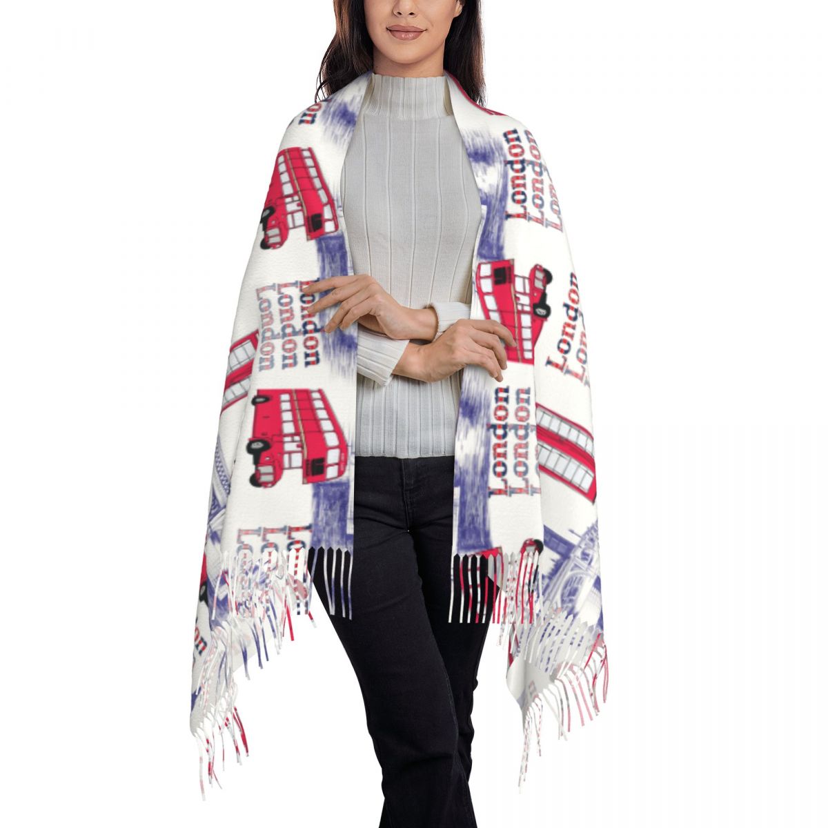 London England Scenes Tücher W – Pashmina Wrap Large Bewertung und Preis