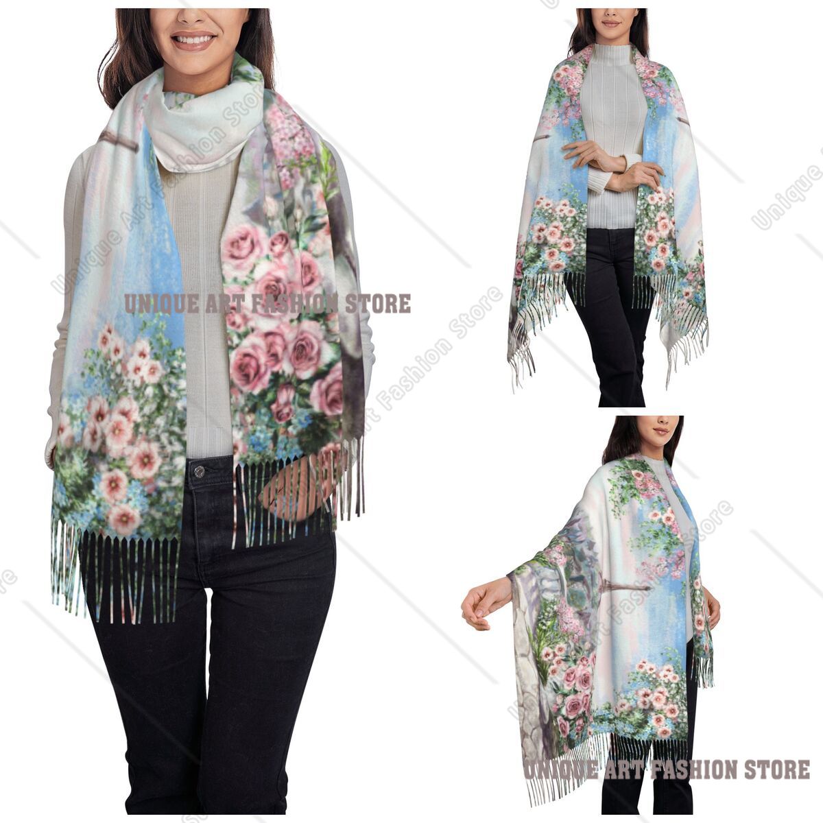Ölgemälde Frankreich Paris Eif – Pashmina Wrap Large Bewertung und Preis