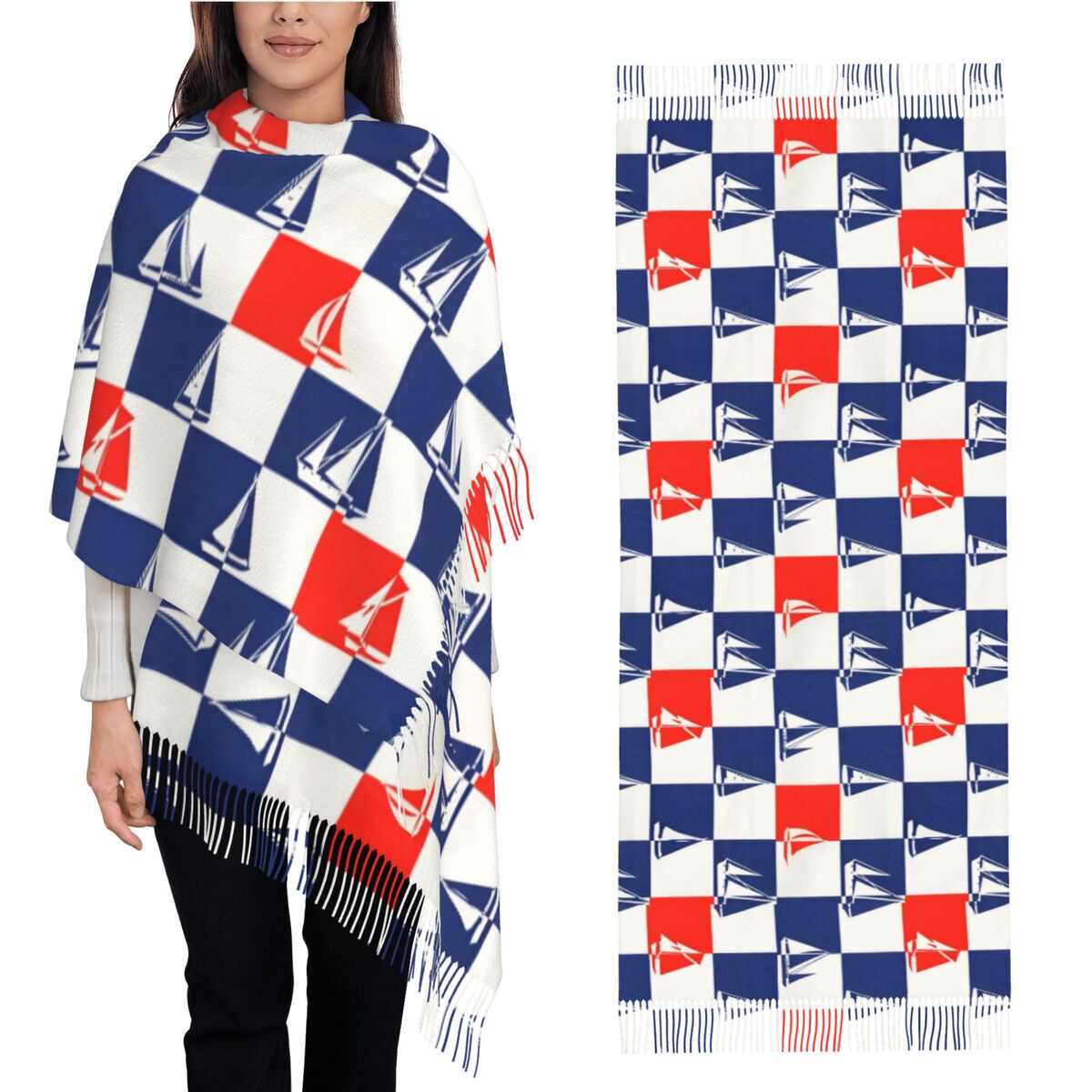 Segelschiff Ozean Schal Herbst – Pashmina Wrap Large Bewertung und Preis