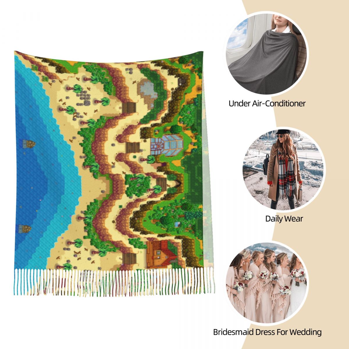 Stardew Valley Karte Schal für – Pashmina Wrap Large Bewertung und Preis