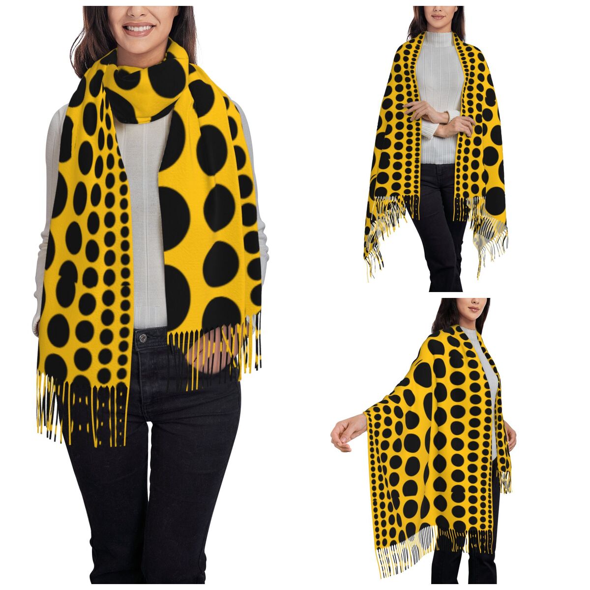 Infinity Polka Dots Schal für  – Infinity Scarf Knit Bewertung und Preis