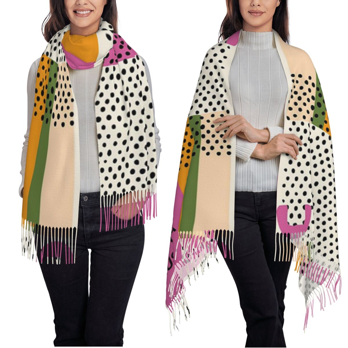 Luxuriöser Yayoi Kusama Infini – Infinity Scarf Knit Bewertung und Preis
