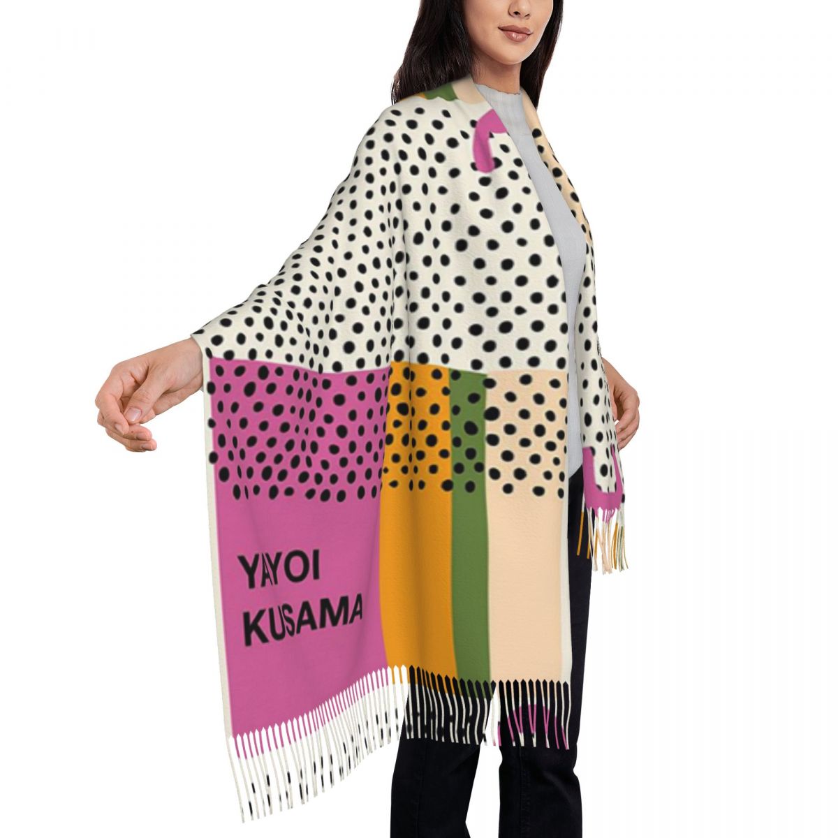 Luxuriöser Yayoi Kusama Infini – Infinity Scarf Knit Bewertung und Preis