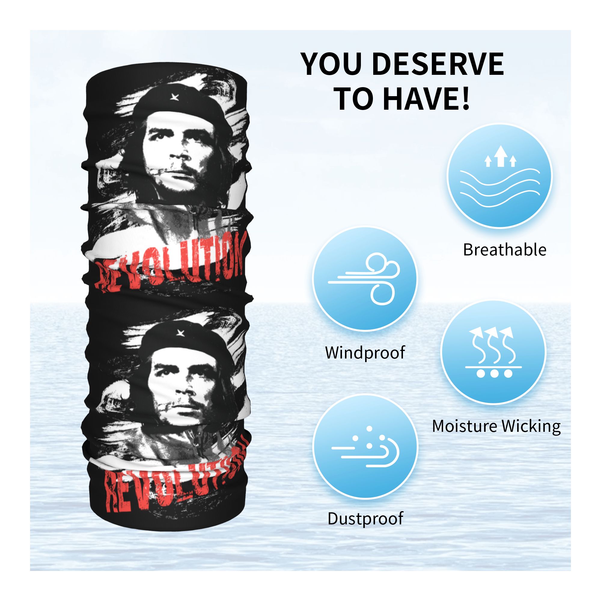 Benutzerdefinierte Che Guevara – Neck Warmer Tube Bewertung und Preis