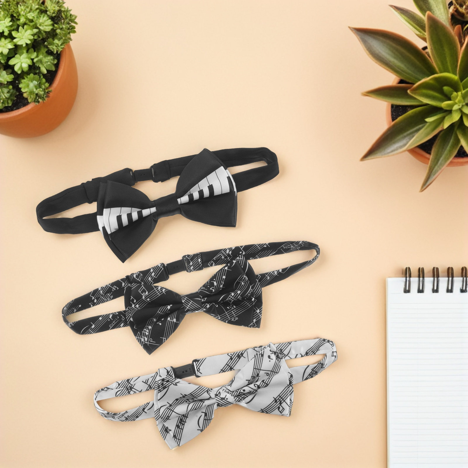 3-teiliges Musiknoten-Fliege-S – Bow Tie Pre Tied Bewertung und Preis