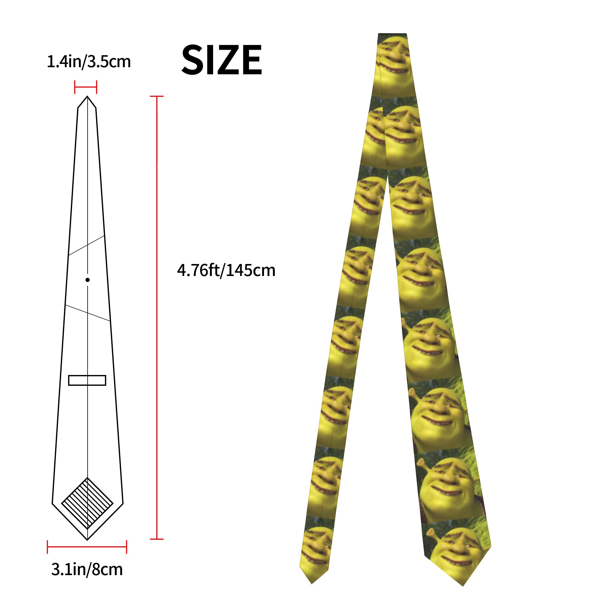 Shrek-Memes Anime Krawatten fü – Skinny Tie Men Bewertung und Preis