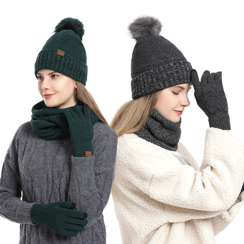Damen Winter 3-teiliges Fleece – Infinity Scarf Knit Bewertung und Preis