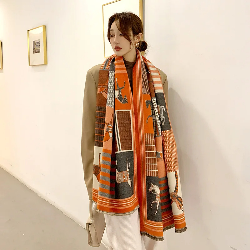 2024 neue Luxus Winter Kaschmi – Woven Scarf Blanket Bewertung und Preis