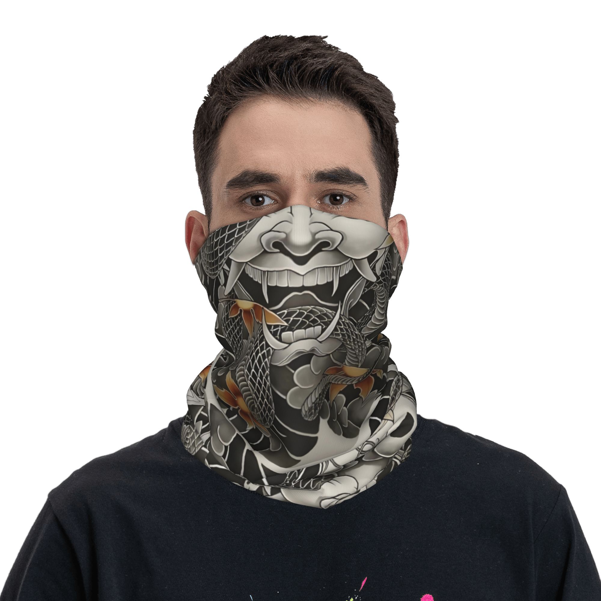 Benutzerdefinierte Samurai Oni – Neck Warmer Tube Bewertung und Preis