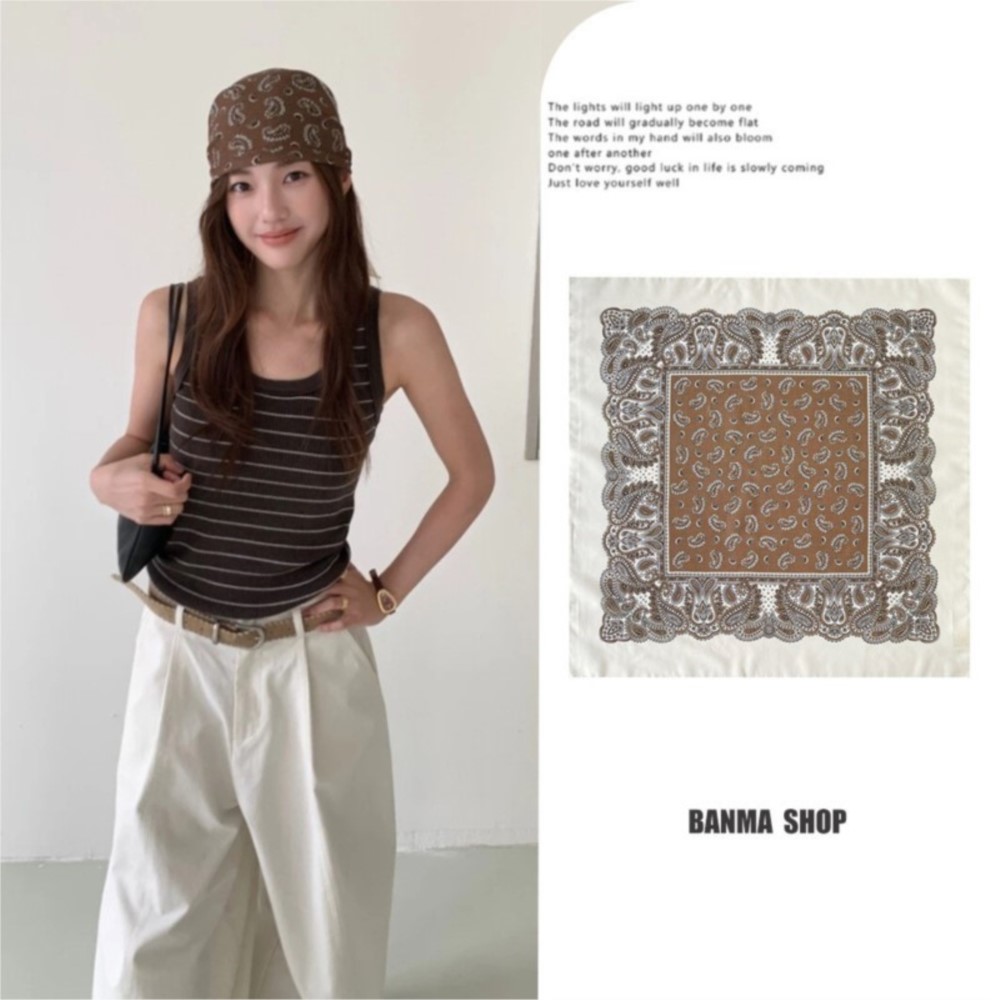 70cm Retro Paisley Quadratisch – Bandana Cotton Bewertung und Preis