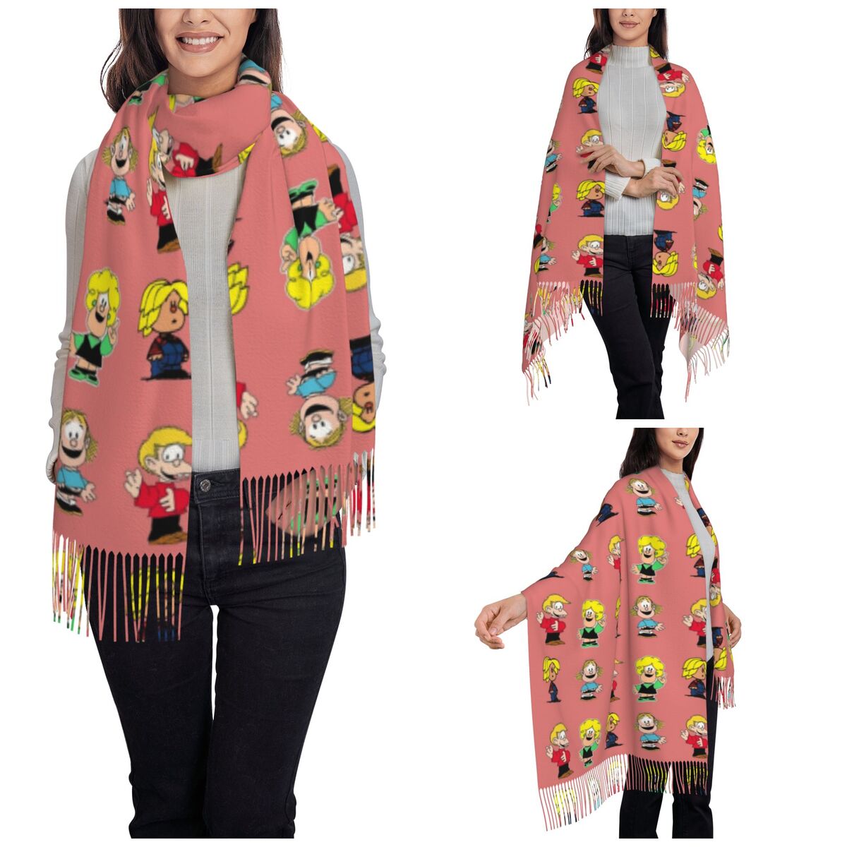 Damen-Schal mit Quasten, Maufa – Pashmina Wrap Large Bewertung und Preis