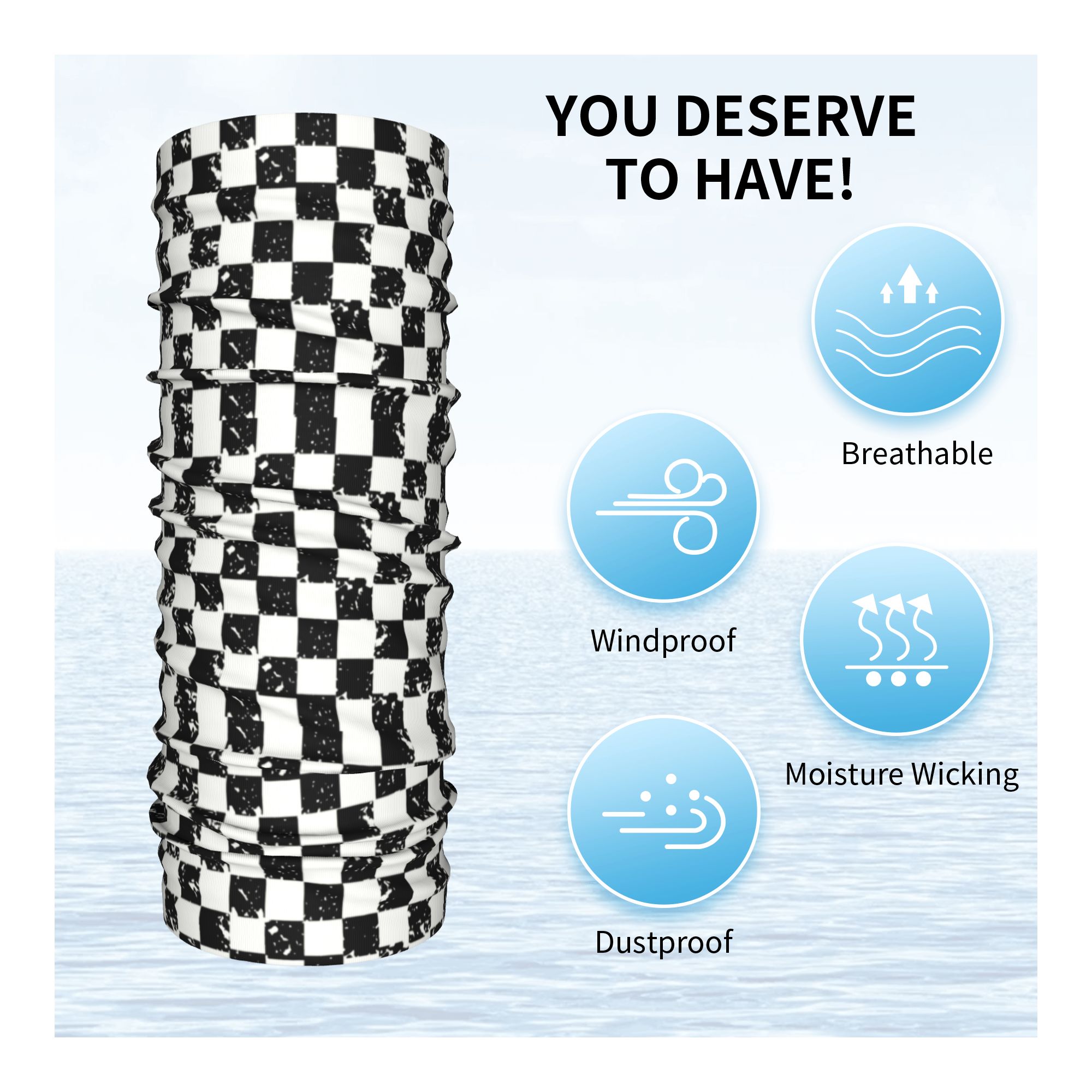 Maßgefertigtes Retro-Kariertes – Neck Warmer Tube Bewertung und Preis