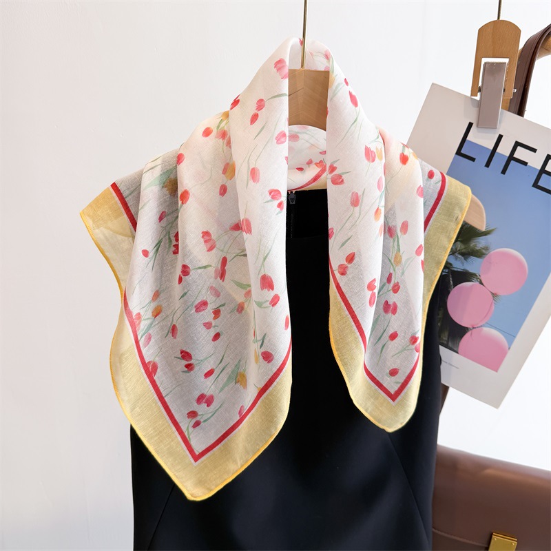 50cm Baumwoll-Leinen Quadratis – Bandana Cotton Bewertung und Preis