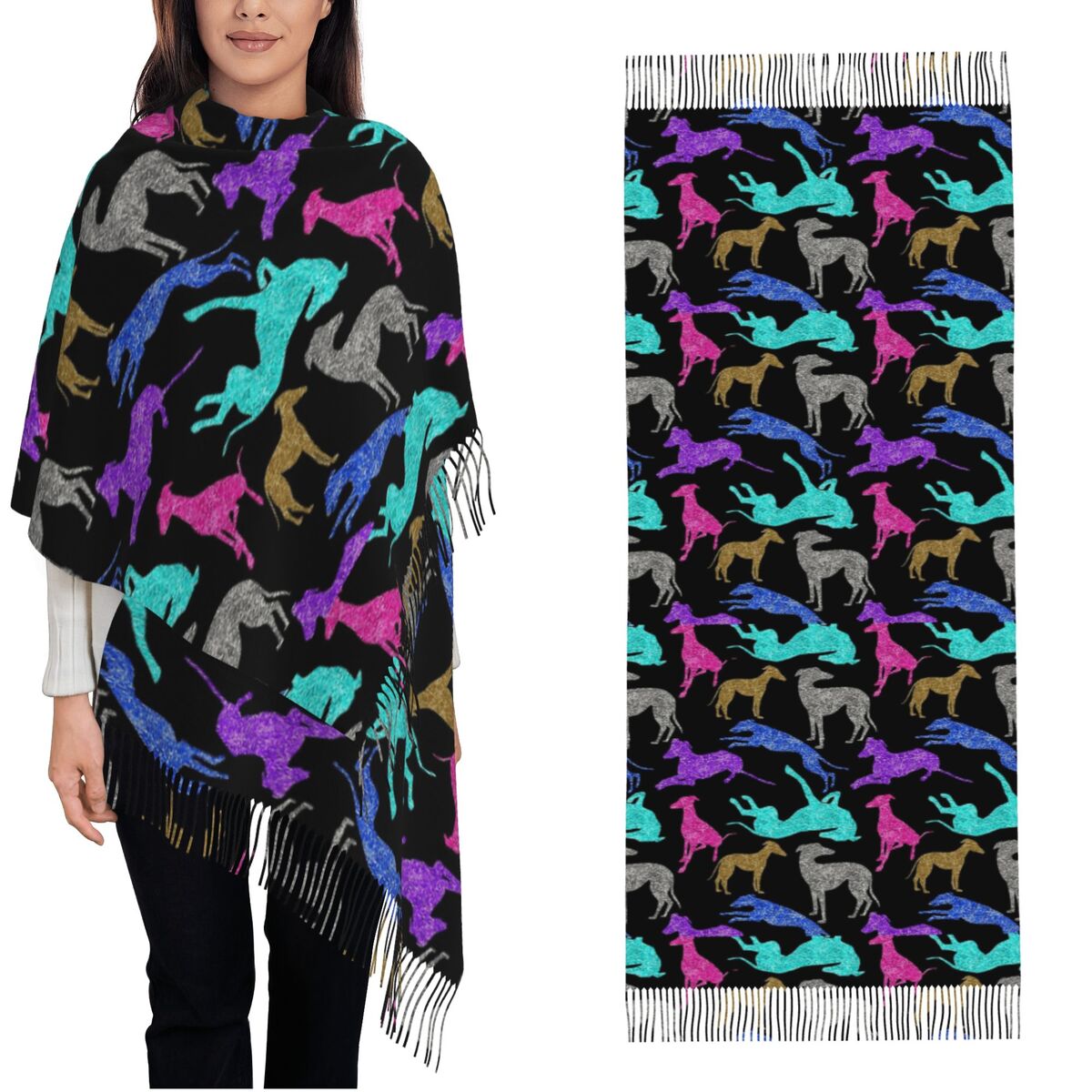 Greyt Greyhound Combo-Schal, w – Pashmina Wrap Large Bewertung und Preis
