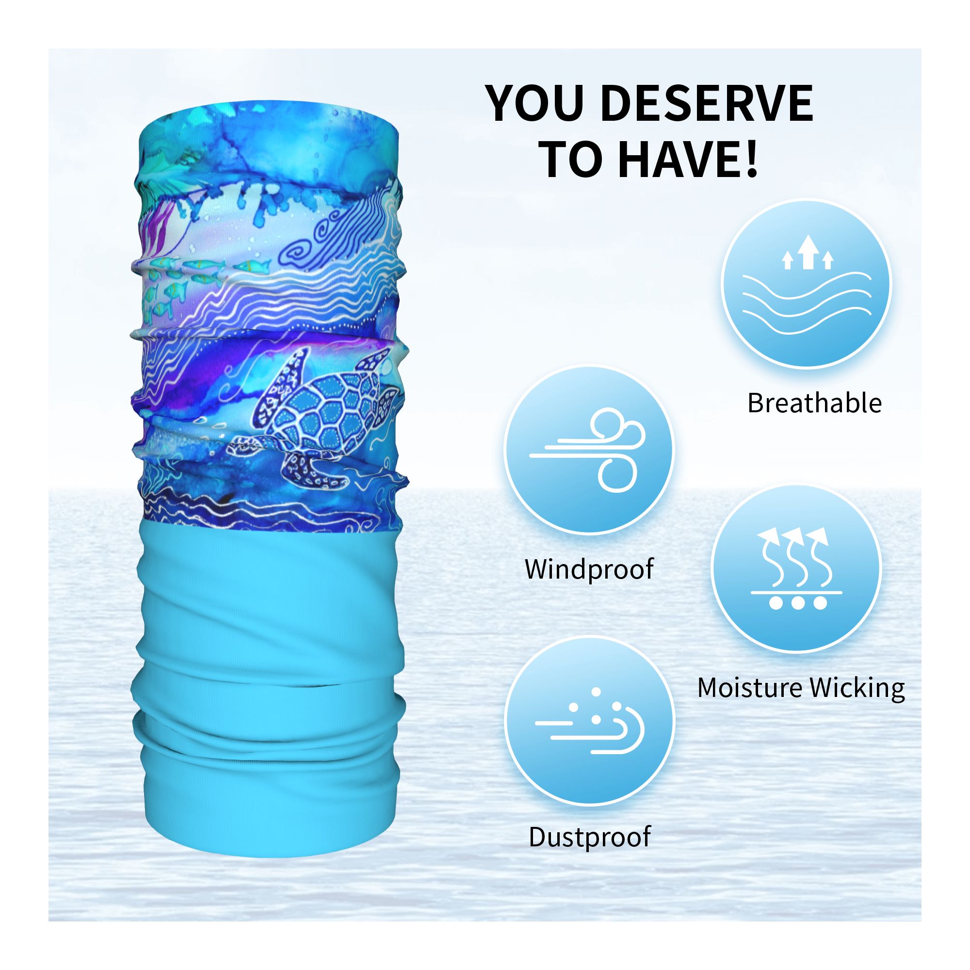Maßgefertigtes Meeresschildkrö – Neck Warmer Tube Bewertung und Preis