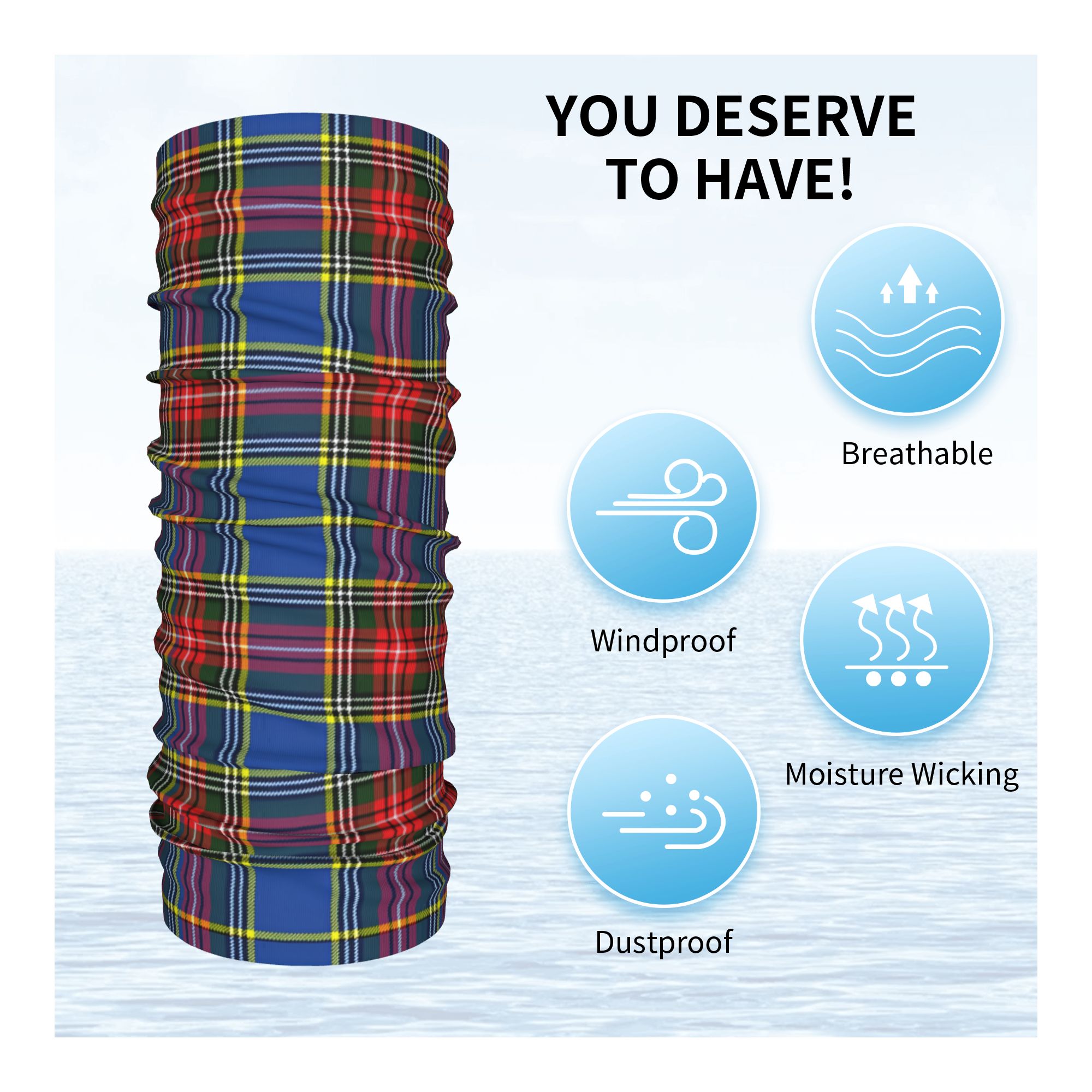 Benutzerdefinierte Royal Tarta – Neck Warmer Tube Bewertung und Preis