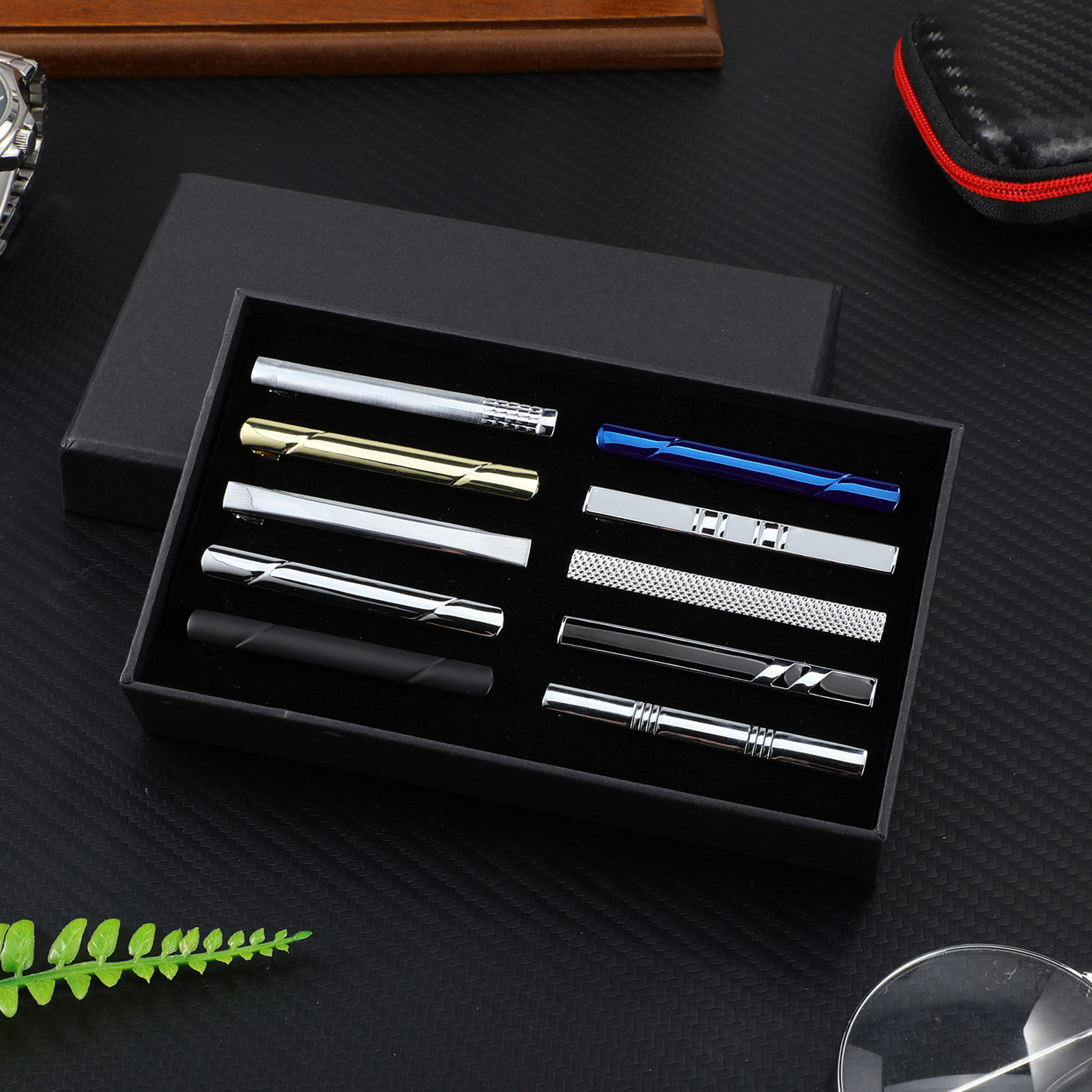 10-teiliges Krawattenklammer-S – Tie Bar Set Gift Bewertung und Preis