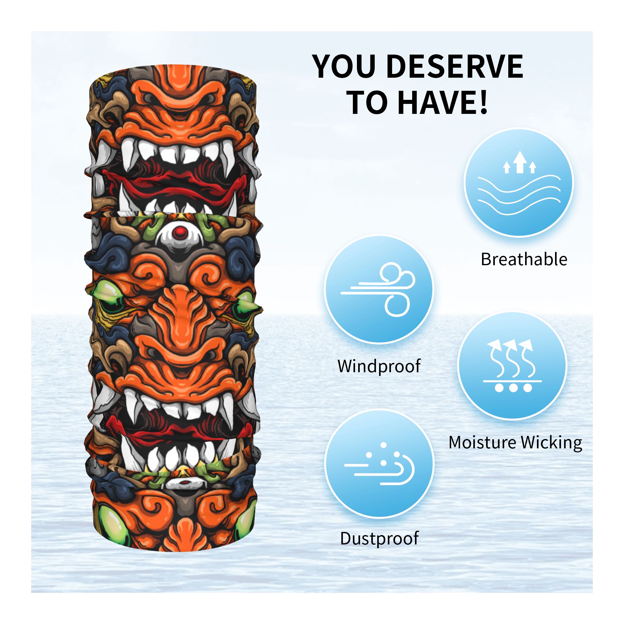 Benutzerdefinierte Samurai Däm – Neck Warmer Tube Bewertung und Preis