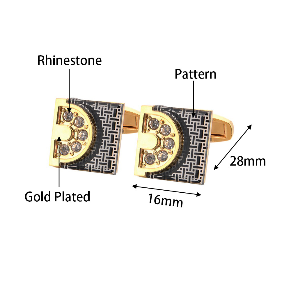 Goldfarbene Manschettenknöpfe  – Tie Bar Set Gift Bewertung und Preis