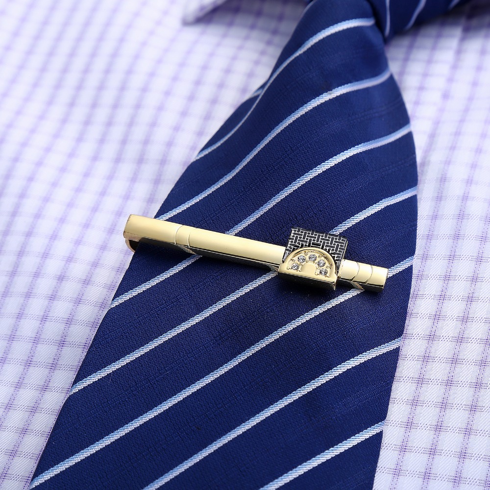 Goldfarbene Manschettenknöpfe  – Tie Bar Set Gift Bewertung und Preis